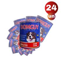 Kit 24 Bomguy Premium Patê Sabor Carne Ração Úmida para Cães Adultos 280g FVO Kit 24 Bomguy Premium Patê Sabor Carne Ração Úmida para Cães Adultos 280g FVO