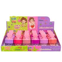 Kit 24 Brilho Labial Infantil Love MP10043 - Maria Pink Kit 24 Brilho Labial Infantil Love MP10043 - Maria Pink