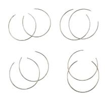 Kit 24 Brincos Argolas bijuteria prata redonda 7cm brilhoso Kit 24 Brincos Argolas bijuteria prata redonda 7cm brilhoso