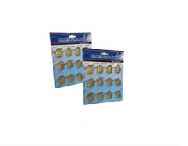 Kit 24 Cadeados 2 Cartela 20mm Malas, Armário, Janelas, Portões