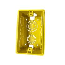 Kit 24 Caixinhas De Luz Pvc Reforçada 4x2 Embutir Amarelo