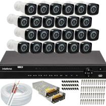 Kit 24 Câmeras de Segurança HD Dvr 32 Canais Intelbras Kit 24 Câmeras de Segurança HD Dvr 32 Canais Intelbras