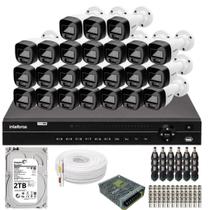 Kit 24 Câmeras Intelbras 1120b Full Color, Dvr 32ch Mhdx 1232 Hd 2 tb Kit 24 Câmeras Intelbras 1120b Full Color, Dvr 32ch Mhdx 1232 Hd 2 tb