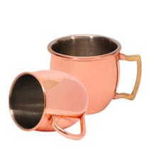 Kit 24 Caneca Moscow Mule Alumínio Cobre Bronze Bar Drinks 500ml