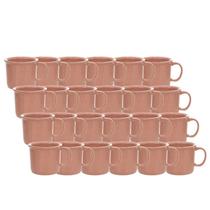 Kit 24 Canecas de Cerâmica Tipo Esmaltada Rosa 280ml Para Sublimação