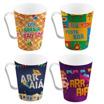 Kit 24 Canecas São João Sortidas Festa Junina Presente Lembrancinha