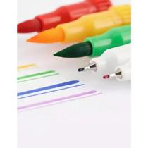 Kit 24 Canetas Coloridas de Duas Cabeças - Colours Pen