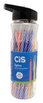 Kit 24 Canetas Esferográficas Ball CIS SPIRO 0,7mm