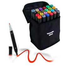 Kit 24 Canetinhas Coloridas Profissionais Touch Ponta Dupla