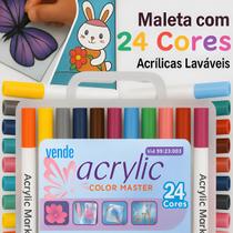 Kit 24 Canetinhas Marcador Acrílico Efeito Livro Luz Branca Kit 24 Canetinhas Marcador Acrílico Efeito Livro Luz Branca
