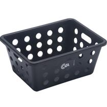 Kit 24 Cestas para Servir Frituras Restaurantes Lancherias Cestos Plásticos Porções Coza Preto Kit 24 Cestas para Servir Frituras Restaurantes Lancherias Cestos Plásticos Porções Coza Preto