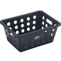 Kit 24 Cestas para Servir Frituras Restaurantes Lancherias Cestos Plásticos Porções Coza Preto Kit 24 Cestas para Servir Frituras Restaurantes Lancherias Cestos Plásticos Porções Coza Preto