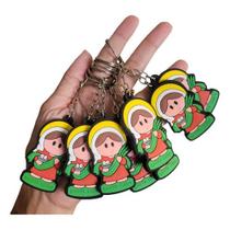Kit 24 Chaveiros De Santa Luzia Borracha Infantil Baby Colorido Kit 24 Chaveiros De Santa Luzia Borracha Infantil Baby Colorido