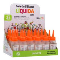 Kit 24 Cola Silicone Liquida Eva Isopor Artesanato Artesão Isopor Metal Espuma Eva Papel Madeira