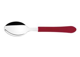 Kit 24 Colher de Mesa Inox Vermelho Leme Tramontina