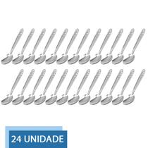 Kit 24 Colheres De Sobremesa Inox Gourmet Buffet Restaurante