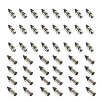 Kit 24 Conector XLR Macho + 24 Conectore XLR Femea de Linha - Datalink