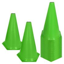 Kit 24 Cones de Marcação de Plástico Muvin - 24cm - Treinamento Funcional, Agilidade e Fortalecimento