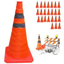Kit 24 Cones Retráteis SU-CONE2-1 Faixas Refletivas Laranja AB Mídia Kit 24 Cones Retráteis SU-CONE2-1 Faixas Refletivas Laranja AB Mídia