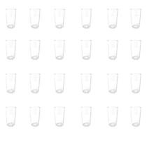 Kit 24 Copos de Vidro Altos Transparente Copos Americanos Água Sucos Bebidas Cervejas Louças Cozinha Bar Presente 240ml - Mabel