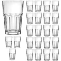 Kit 24 Copos de Vidro Grosso 360ml Transparente Modelo CHICAGO para Drinks Coquetéis Whisky Cerveja Durável Sofisticado Kit 24 Copos de Vidro Grosso 360ml Transparente Modelo CHICAGO para Drinks Coquetéis Whisky Cerveja Durável Sofisticado