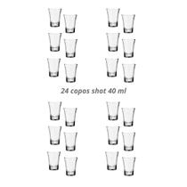 kit 24 Copos Dose Shot Tequila Vodka Cachaça 40ML VIDRO