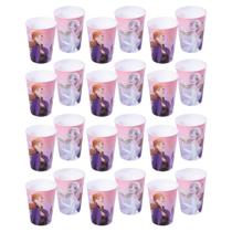 Kit 24 Copos Frozen 320 ml Para Lembrancinhas De Aniversário Colecionável Reutilizável Resistente