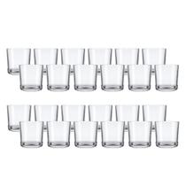 Kit 24 Copos Nadir Bar Rocks em Vidro Transparente 265ml