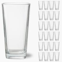 Kit 24 Copos Vidro 260ml Transparente Venice Água Suco Moderno Kit 24 Copos Vidro 260ml Transparente Venice Água Suco Moderno