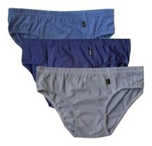 KIT 24 cueca slip tradicional entra grande adulto 100% algodão SDS