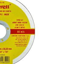 Kit 24 discos abrasivo de corte starrett 2mm Kit 24 discos abrasivo de corte starrett 2mm