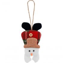 Kit 24 Enfeite árvore Natal Pendente Boneco De Neve 17cm Kit 24 Enfeite árvore Natal Pendente Boneco De Neve 17cm