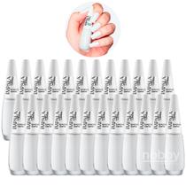 Kit 24 Esmaltes Branco Cremoso Impala Atacado Manicure