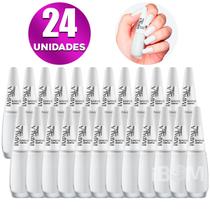 Kit 24 Esmaltes Branco Cremoso Impala Manicure Atacado