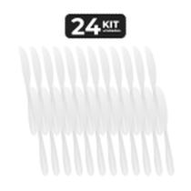 Kit 24 faca de sobremesa inox acabamento brilho - linha selene Kit 24 faca de sobremesa inox acabamento brilho - linha selene