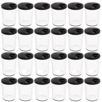 Kit 24 Farinheiras Porta Farofa Temperos 400ml Crippa Preto Restaurantes