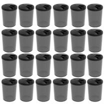 Kit 24 Farinheiras Porta Farofa Temperos com Tampa 400ml Crippa Fumê