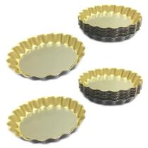Kit 24 Formas Crespa Para Torta Com Fundo Falso - LIDER PAULI 2 Kit 24 Formas Crespa Para Torta Com Fundo Falso - LIDER PAULI 2