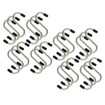 Kit 24 Ganchos S Aço Inox Utensílios Barra Suporte Cozinha