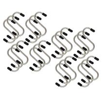 Kit 24 Ganchos S Aço Inox Utensílios Barra Suporte Cozinha