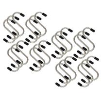 Kit 24 Ganchos S Aço Inox Utensílios Barra Suporte Cozinha