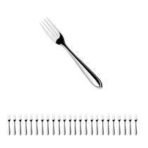KIT 24 Garfos De Mesa Jantar de Aço Inox 19CM