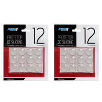 Kit 24 Gotas De Silicone Protetor Anti Impacto Redondo 20mm