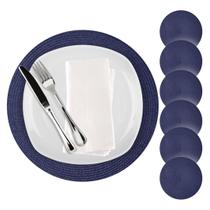 Kit 24 Jogo Americano Redondo Mesa Posta Sousplat Supla Cozinha 38 cm Kit 24 Jogo Americano Redondo Mesa Posta Sousplat Supla Cozinha 38 cm