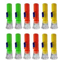 Kit 24 Lanternas Pequenas Chaveiro Led Lembrancinha Colorido