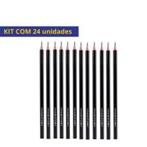 KIT 24 Lápis Para Escrever HB Sextavado Madeira - Leo e Leo KIT 24 Lápis Para Escrever HB Sextavado Madeira - Leo e Leo
