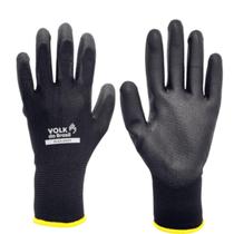 Kit 24 Luvas Multitato Pu Tátil Black Smart Serviços Gerais