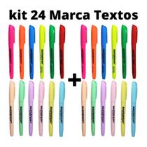 Kit 24 Marca Texto Masterprint (12 Neon + 12 pastel) Kit 24 Marca Texto Masterprint (12 Neon + 12 pastel)