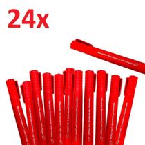 Kit 24 marcadores vermelhos multiuso