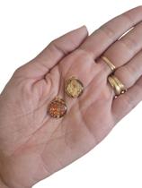 Kit 24 Medalhas De São Bento Dourada Resinada 1,3 Cm